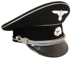 German ww Allgemeine Officer Visor Cap - Cotton Piping reproduction wwii supplier ww2 repro military